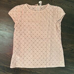Loft lace shirt, a pinky beige